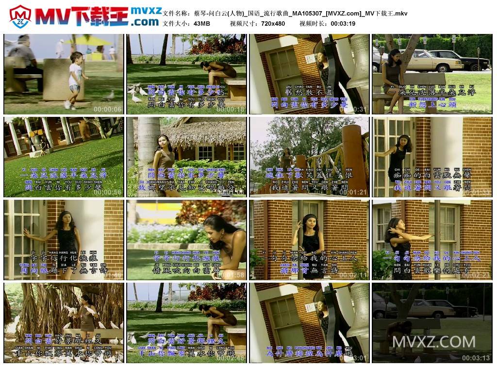 蔡琴-问白云(人物)_国语_流行歌曲_MA105307